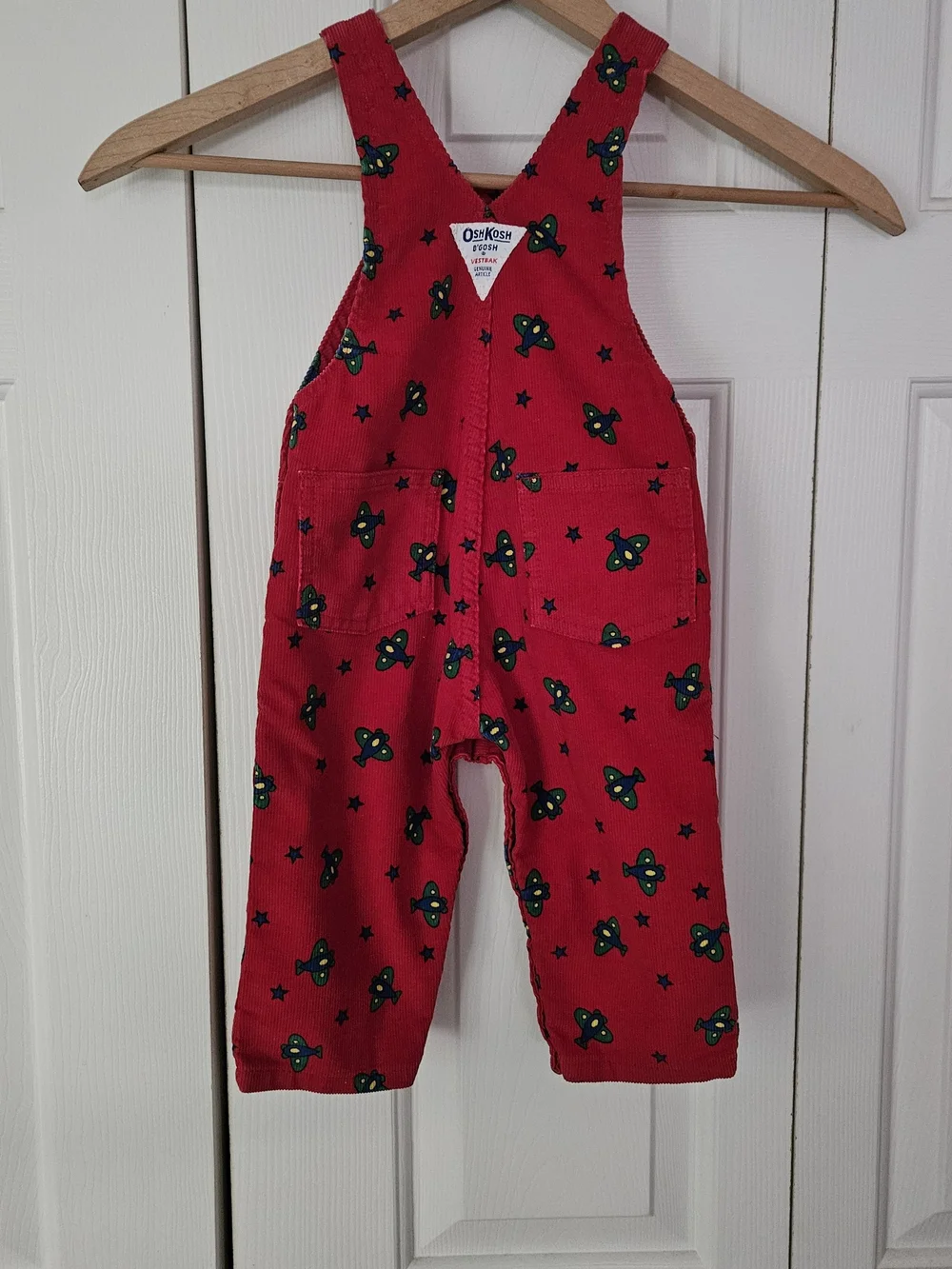 Vintage OshKosh B'gosh Red Kids Overalls